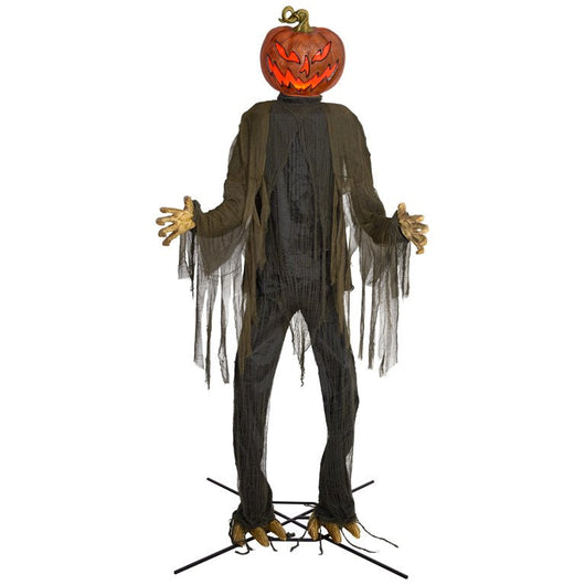Gemmy Animated Giant Posable Pumpkin Ghoul - 12 ft**New in box**
