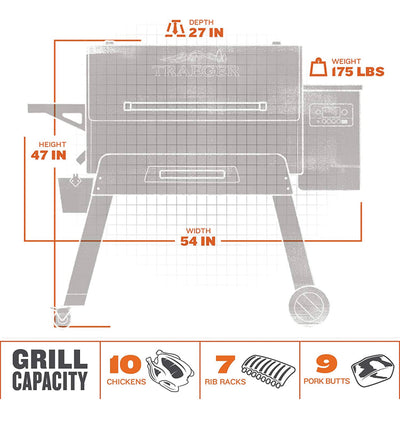 Traeger Grills Ironwood 885 Wood Pellet Grill and Smoker with WIFI Smart Home Technology, Black- NEW IN BOX!!! (Minor dent from shipping, otherwise perfect!)