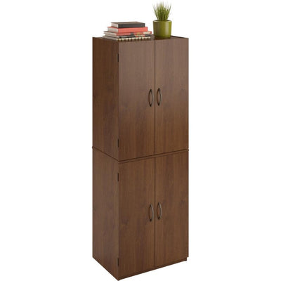 Mainstays 4-Door 5' Storage Cabinet, Espresso **New in box**