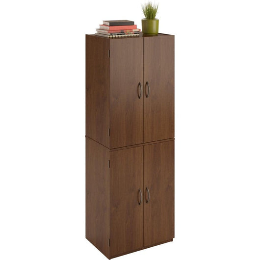 Mainstays 4-Door 5' Storage Cabinet, Espresso **New in box**