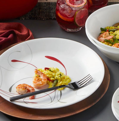 Corelle® Splendor, White and Red, 12 Piece, Dinnerware Set- NEW IN BOX!!!