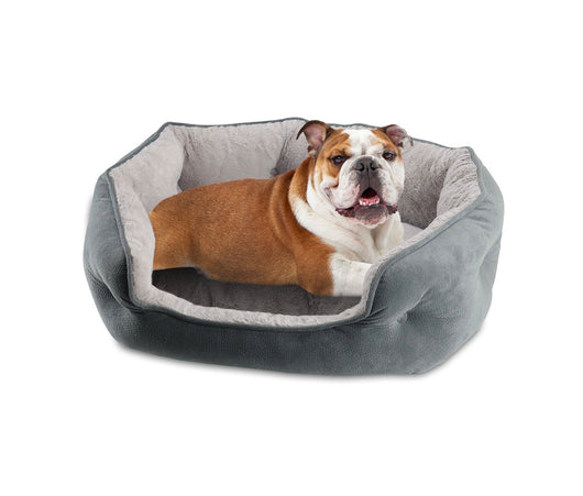 Canine Creations Arlee Cozy Oval Round Cuddler Pet Dog Bed - Memory Foam - Chew Resistant - Medium/Large- NEVER USED (Back zipper is missing- does not affect functionality)