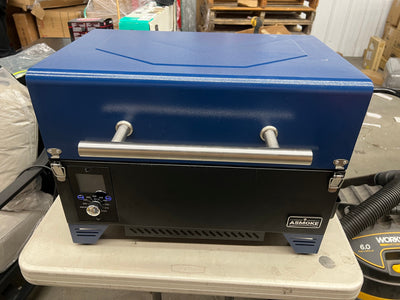 ASMOKE AS350 256-sg. in. Portable Wood Pellet BBQ Grill And Smoker Navy Blue- Used, Tested and Works Great!!!