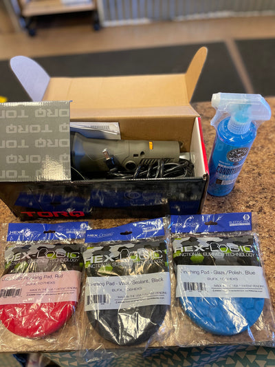 Chemical Guys TORQX Random Orbital Polisher set (new in the box)