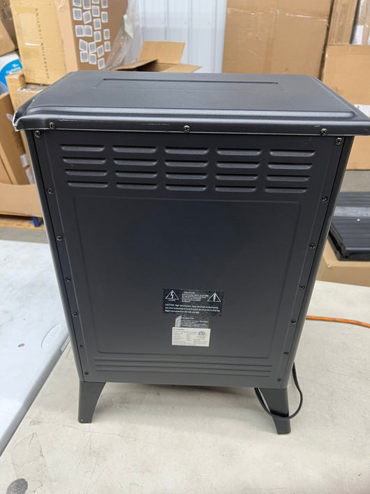 Kismile 3D Infrared Electric Fireplace Stove, Freestanding Fireplace Heater With Realistic Flame Effects (16.3 inch)- NEW OUT OF BOX!!! (Minor dent from shipping but works like new!)