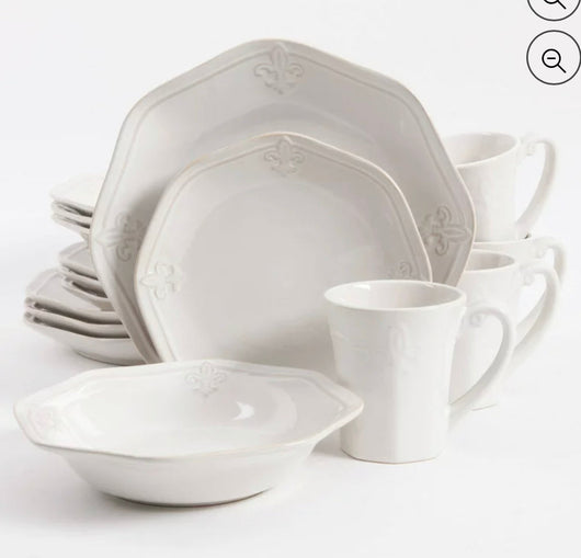 Better Homes & Gardens Country Crest Dinnerware, Set Of 16- NEW IN BOX!!!!