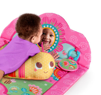 Bright Starts Prop Activity Play Mat with Support Pillow - Flowers & Friends- NEW IN BOX!!!