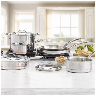 Kirkland Signature 10pc Stainless Steel Cookware Set- new in the box