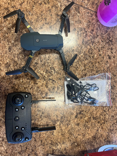 VistaTech Quadcopter Rechargeable Drone Black/Grey/Yellow with Camera- Used but Like New!!