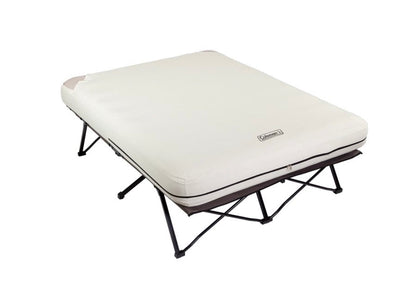 Coleman Cot and Thick Queen Air Mattress Combo Side Tables, Pump Included- NEW IN CARRY BAG!!!!