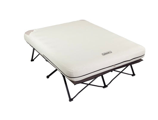 Coleman Cot and Thick Queen Air Mattress Combo Side Tables, Pump Included- NEW IN CARRY BAG!!!!