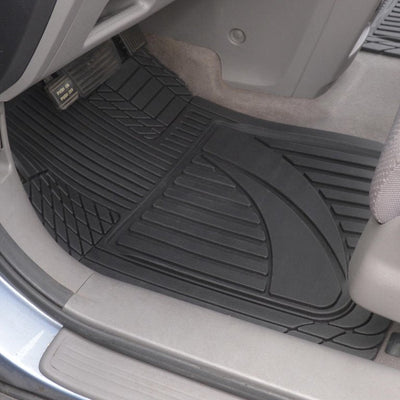 Motor Trend of-793-bk flextough advanced performance mats-3pc rubber floor mats for car suv auto all weather plus-2 front & rear liner black**New in box**