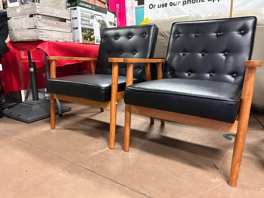 Baxton Studio Sorrento Lounge Chair, Set of 2!  -Brand new & Assembled