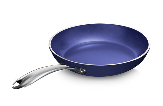 Granitestone 10" Blue Nonstick Frying Pan with Ultra Durable Mineral and Diamond Triple Coated 100% PFOA Free Skillet with Stay Cool Stainless Steel Handle Oven & Dishwasher Safe**New**