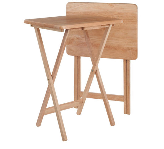 Winsome Wood Alex 2-Piece Snack Table Set, Natural Finish- NEW IN BOX!!!