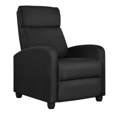Yaheetech Push Back Recliner, Black (new and assembled)