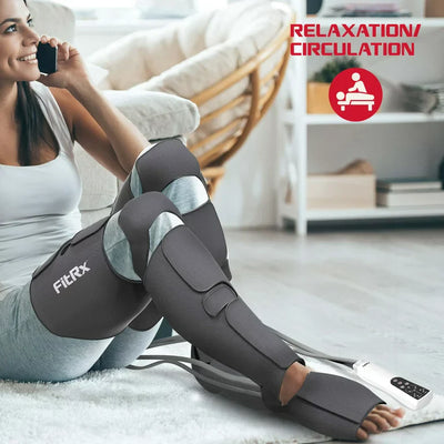 FitRx Recover Max Leg Compression Foot Massager with Multiple Massage, Intensity, and Heat Levels**New in box**