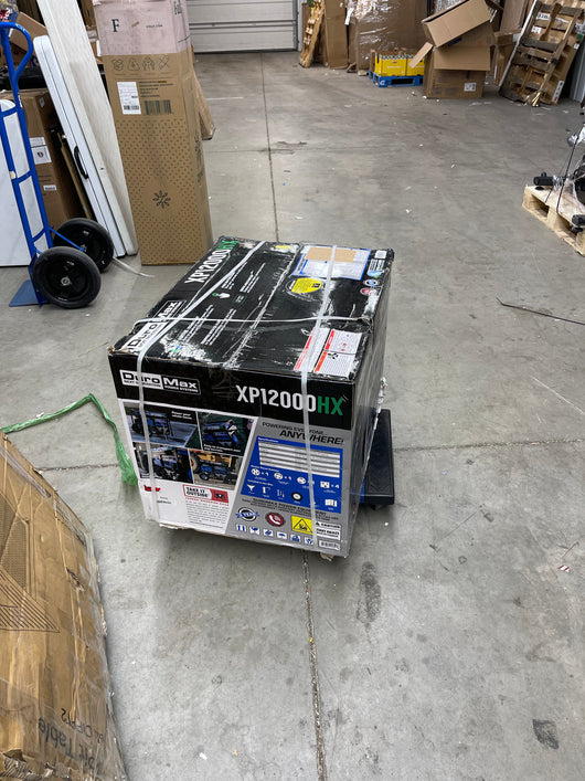 DuroMax XP12000HX Dual Fuel Portable Generator-12000 Watt Gas or Propane Powered Electric Start w/CO Alert, 50 State Approved, Blue- new in box