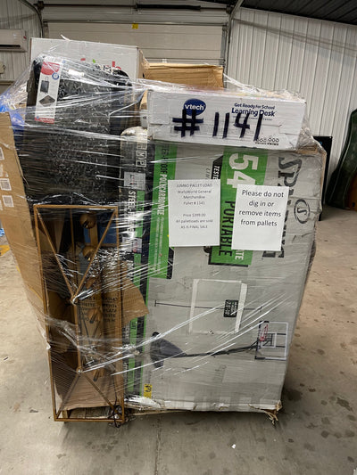 Jumbo pallet load - number 1141  all Palletloads are sold final sale