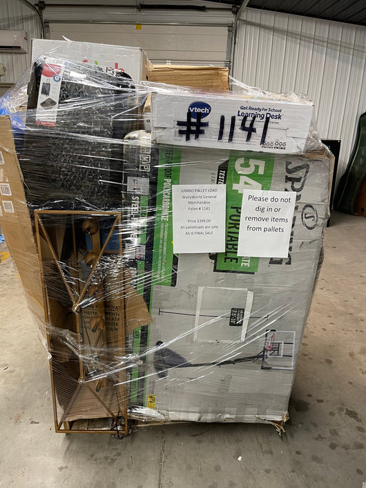 Jumbo pallet load - number 1141  all Palletloads are sold final sale