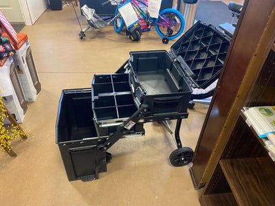 Stanley 22in 4-in-1 Cantilever Mobile Tool Box!! NEW BUT ONE SIDE ARM WAS CRACKED, STILL WORKS NO PROBLEM(PHOTOS SHOWN)!!