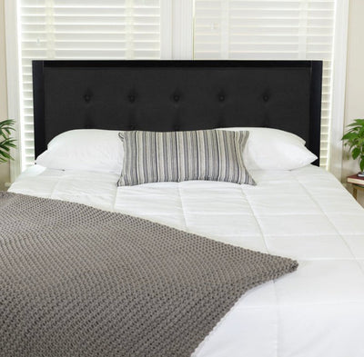 Flash Furniture Bristol Metal Tufted Upholstered Full Size Headboard in Black Fabric- NEW IN BOX!!!