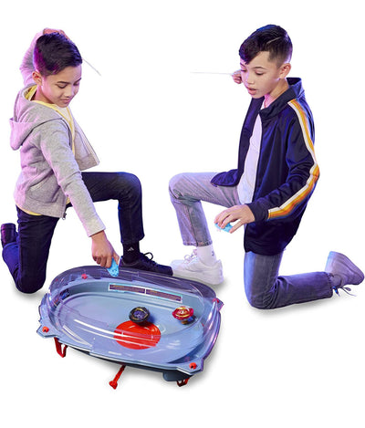 BEYBLADE Burst Surge Speedstorm Motor Strike Battle Set -- Battle Game playset with Motorized Stadium, 2 Battling Top Toys and 2 Launchers- NEW IN BOX!!!