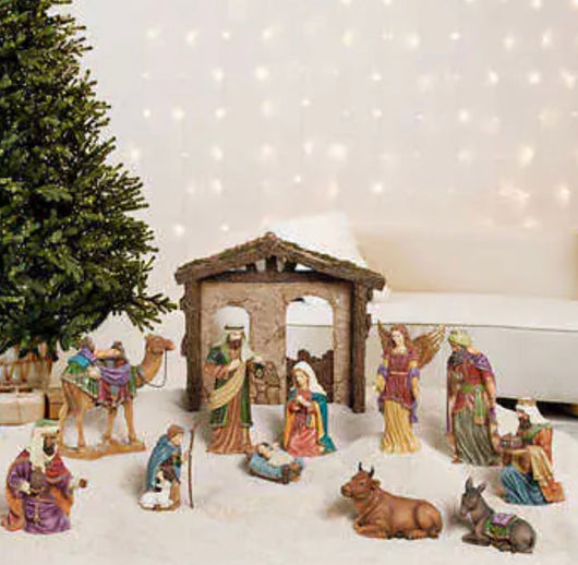 Kirkland Signature Nativity Set, 13-Piece- NEW IN BOX!!!