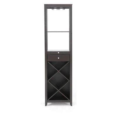 Baxton Studio Austin Wine Tower, Brown**New in box**