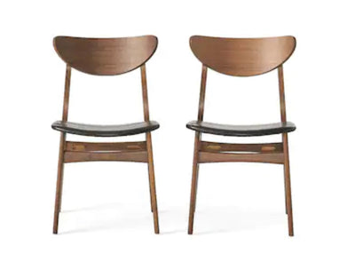 Best Selling Home Decor Set of 2 Anise Casual Faux Leather Upholstered Side Chair (Wood Frame)- NEW IN BOX!!!!