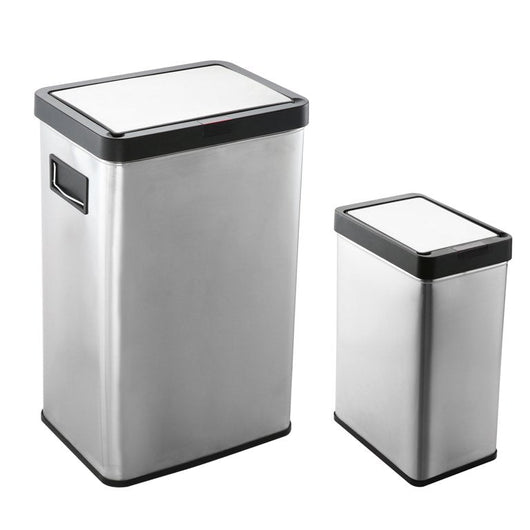 Better Homes & Gardens 13.7 + 3.17 gal Motion Sensor Kitchen Garbage Can Set, Stainless Steel**New in Box**