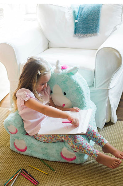 Animal Adventure - Sweet Seats - Teal Unicorn Children's Plush Chair- NEW IN BAG!!!