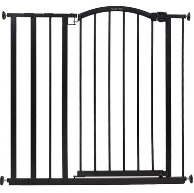 Summer Extra Tall Decor Safety Baby Gate,Metal, for Doorways & Stairways, Walk-Through Baby & Pet Gate, Black!! NEW IN BOX!!