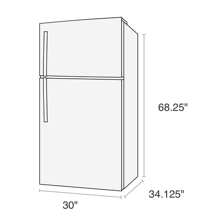 FRTD2021AW Frigidaire 20.5 Cu. Ft. Top Freezer Refrigerator- BRAND NEW