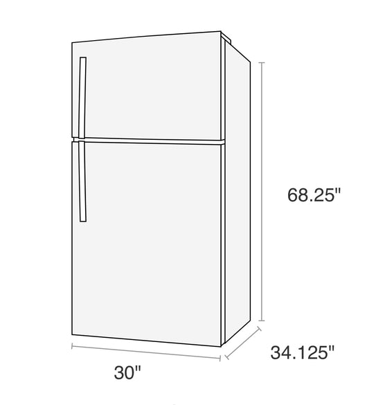 FRTD2021AW Frigidaire 20.5 Cu. Ft. Top Freezer Refrigerator- BRAND NEW