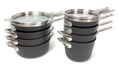 Calphalon Premier 12-piece Hard Anodized Space Saving Cookware!! NEW IN BOX!!