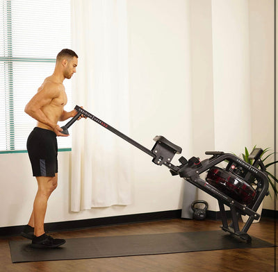 Sunny Health & Fitness Obsidian Surge 500 Water Rowing Machine!  -Brand new & Assembled