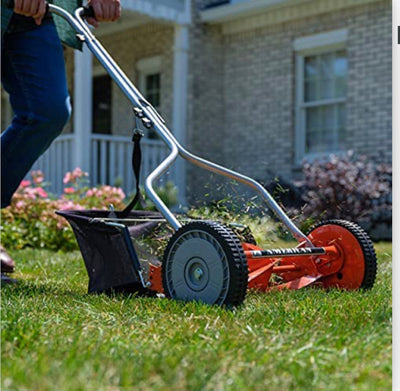 American Lawn Mower Company 1204-14 14-Inch 4-Blade Push Reel Lawn Mower, Red**New in box**
