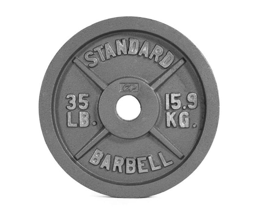 CAP Barbell Gray Olympic Cast Iron Weight Plate, 35 lb, Pair of 2- NEW OUT OF THE BOX!!!!