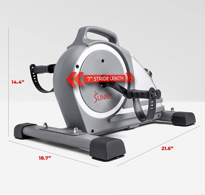 Sunny Health & Fitness Mini Exercise Bike Peddler w/ Adjustable Resistance- NEW AND ASSEMBLED!!!!