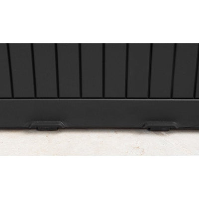 Keter Comfy Outdoor Storage 71 Gallon Resin Deck Box, Anthracite Gray**New and assembled**