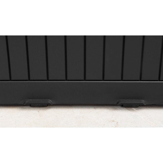Keter Comfy Outdoor Storage 71 Gallon Resin Deck Box, Anthracite Gray**New and assembled**