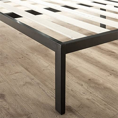 ZINUS Korey Metal Platform Bed Frame with Upholstered Headboard / Wood Slat Support / No Box Spring / Easy Assembly, King**New in box**