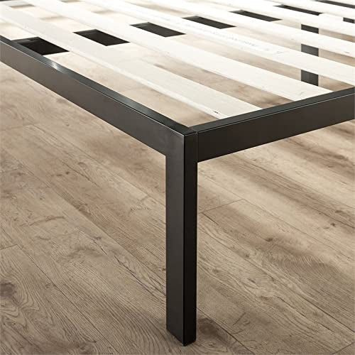 ZINUS Korey Metal Platform Bed Frame with Upholstered Headboard / Wood Slat Support / No Box Spring / Easy Assembly, King**New in box**