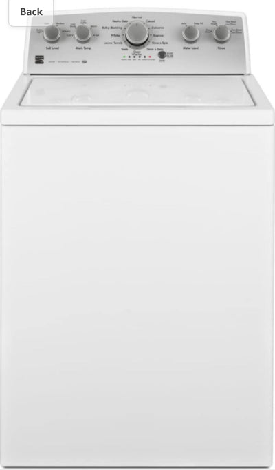 Kenmore 28" Top-Load Washer with Triple Action Agitator and 4.2 Cubic Ft. Total Capacity, White!  -Brand new never used (Dented from shipping, photos shown - Was tested in spin and works perfectly)