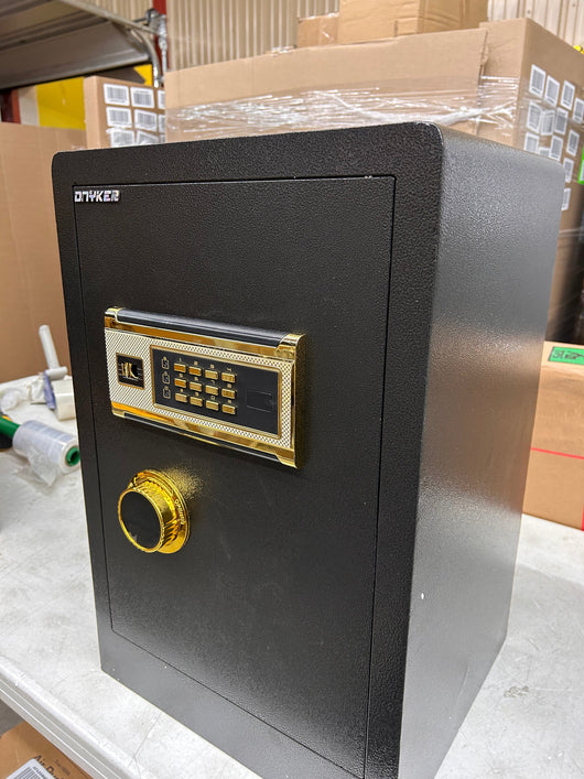 DNYKER Fireproof and Waterproof Safe Box, 2.05 Cubic Feet Digital Keypad Combination Lock Cabinet with Two Ways to Open, Black Anchoring Security Safe for Home Office Hotel**New**