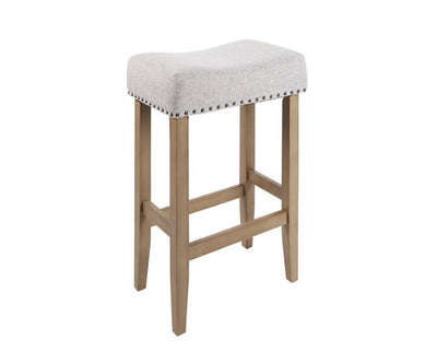 Better Homes & Gardens Light Grey Upholstered 29 inch Barstool- NEW IN BOX!!!