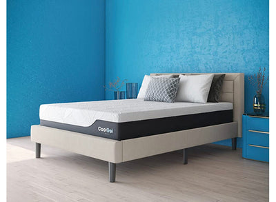 Classic Brands Cool Gel Chill Memory Foam 14-Inch Mattress with 2 BONUS Pillows |CertiPUR-US Certified |Bed-in-a-Box, Queen- new in box