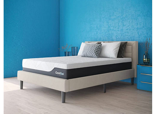 Classic Brands Cool Gel Chill Memory Foam 14-Inch Mattress with 2 BONUS Pillows |CertiPUR-US Certified |Bed-in-a-Box, Queen- new in box