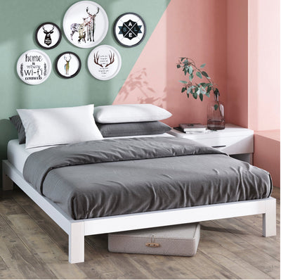 Zinus Arnav 10” White Metal Platform Bed Frame, Queen!! NEW IN BOX!!
